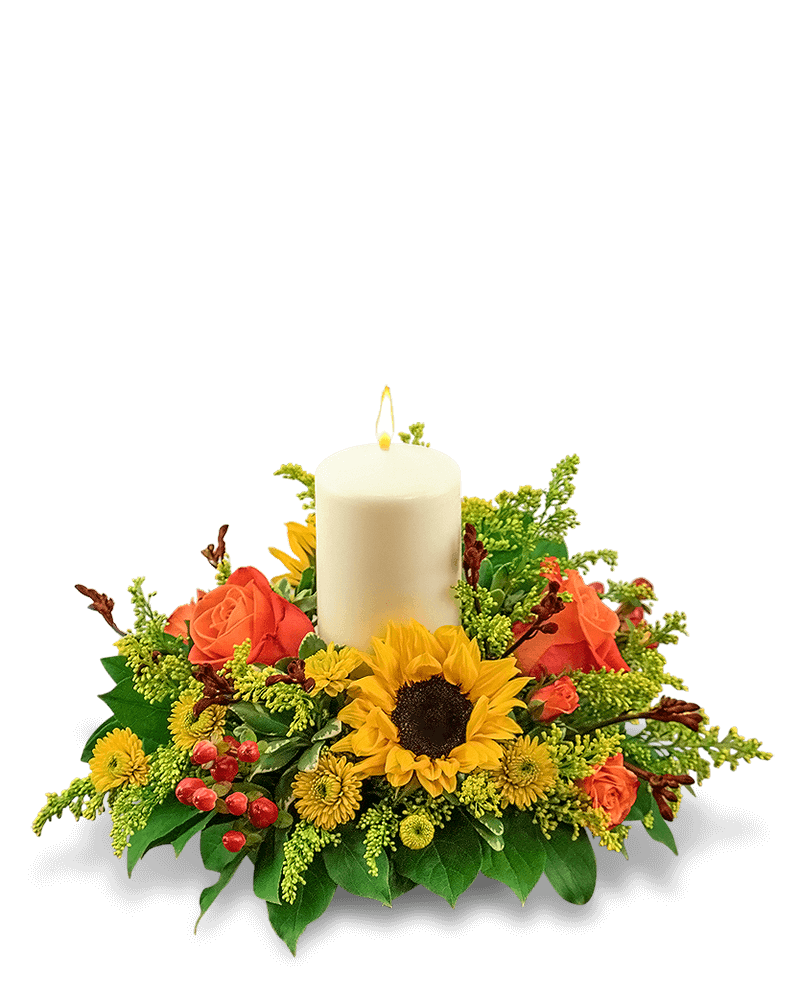 Seasonal Saffron Centerpiece
