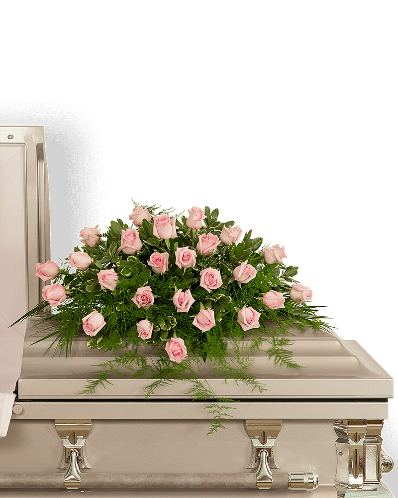 Pink Tranquility Casket Spray