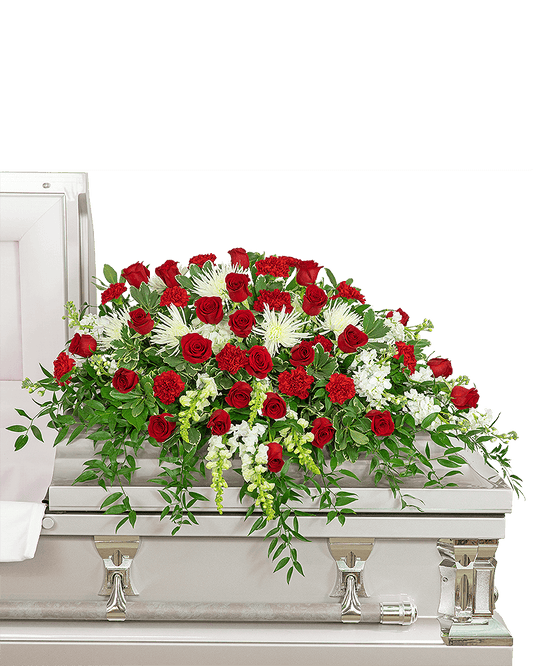 Serene Sanctuary Casket Spray