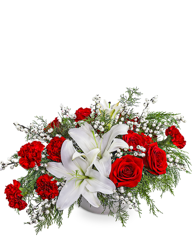 Snowberry Elegance Centerpiece