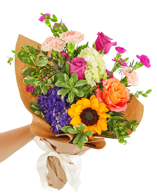 Seasonal Blooms Wrapped Bouquet
