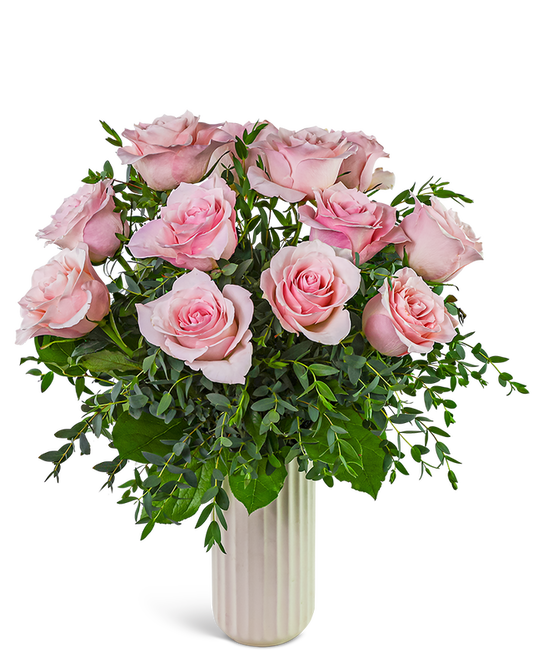 One Dozen Pink Cloud Roses