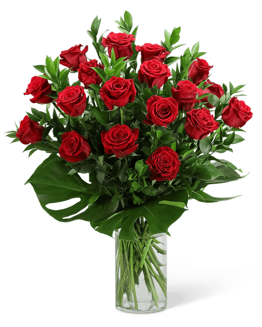 Red Roses with Modern Foliage (18)