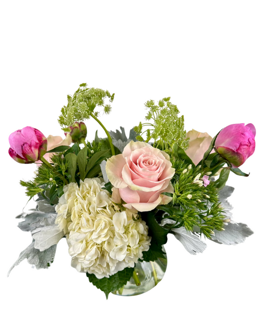 Peonies and Lace Standard